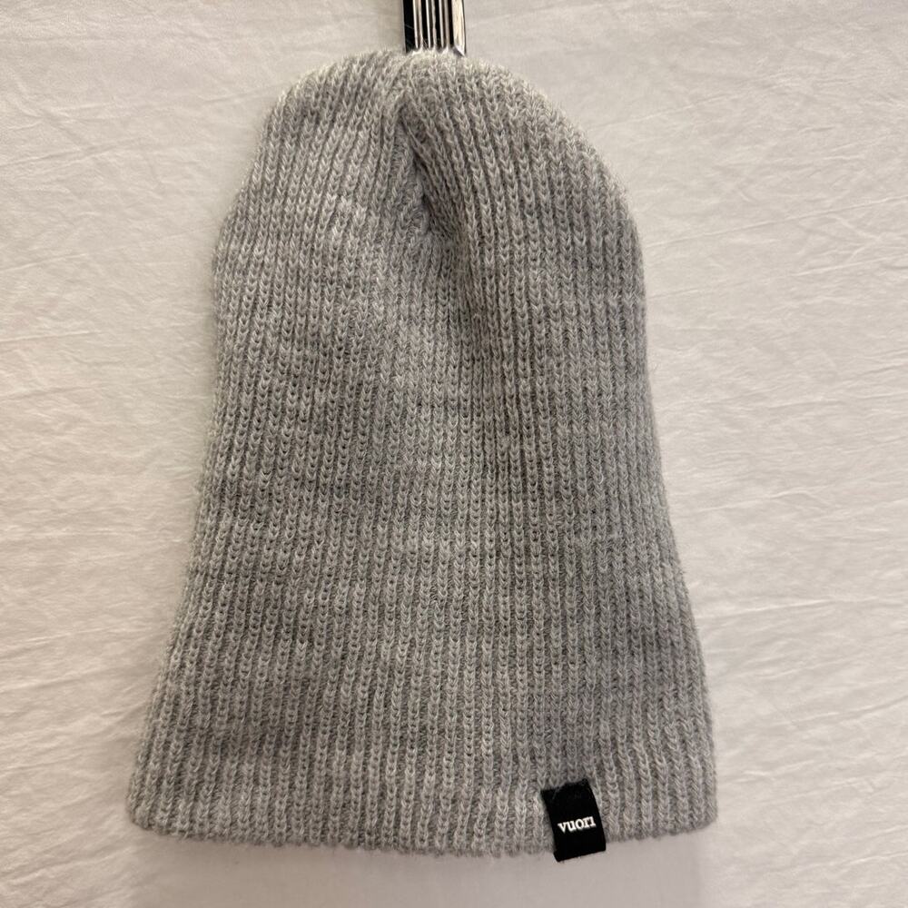 Vuori Gray Knit Beanie